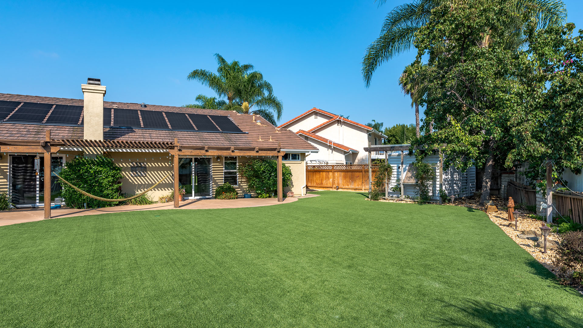 Artificial turf installation in Richmond